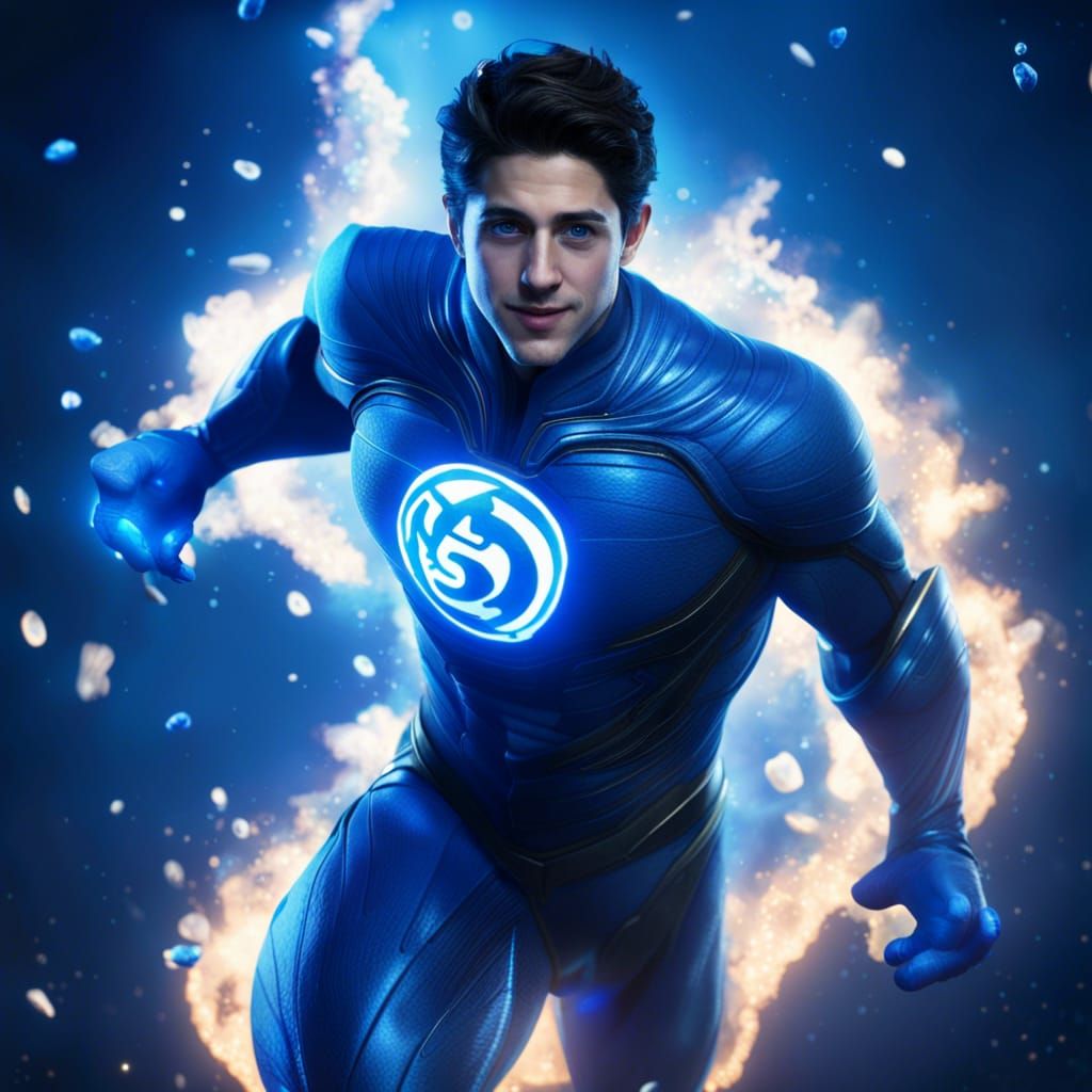 David Henrie as DC Blue Lantern in Matte Painting