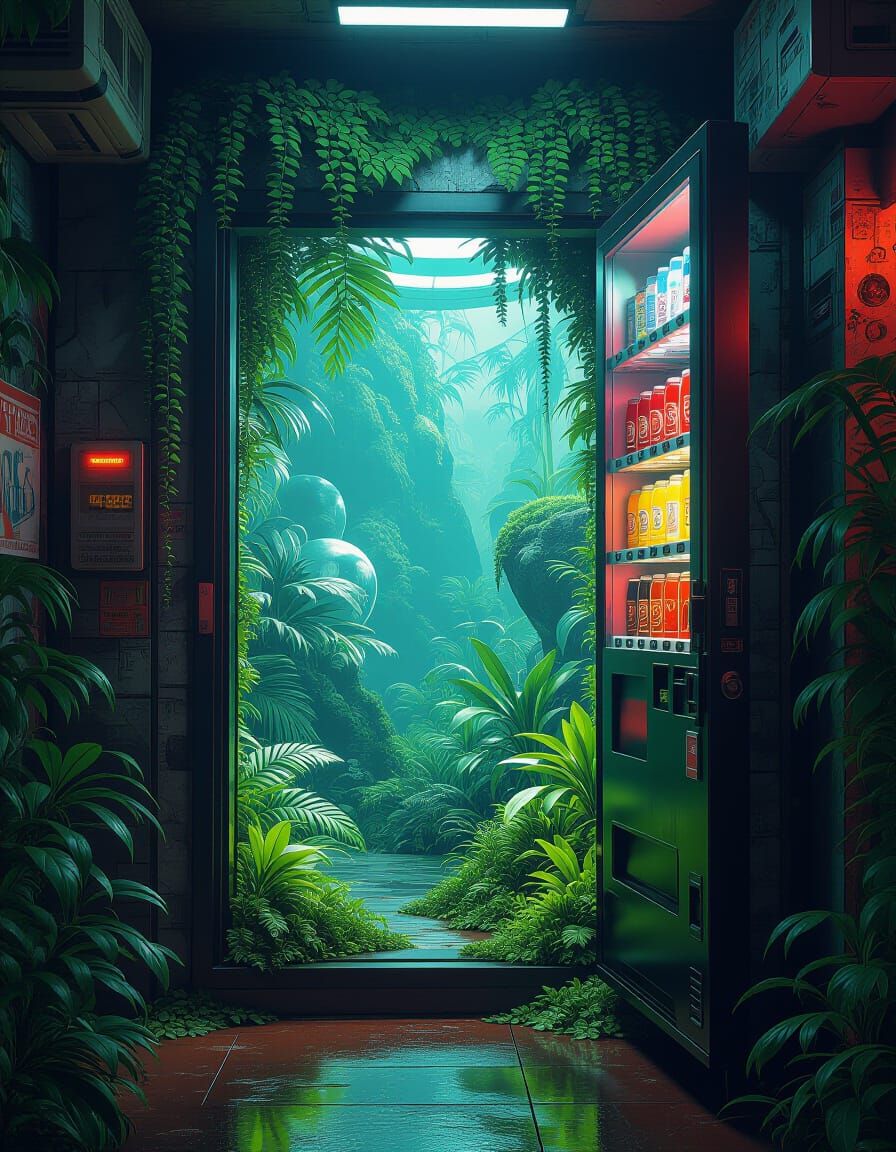 Exotic Biome Revealed in Giant Drinks Machine