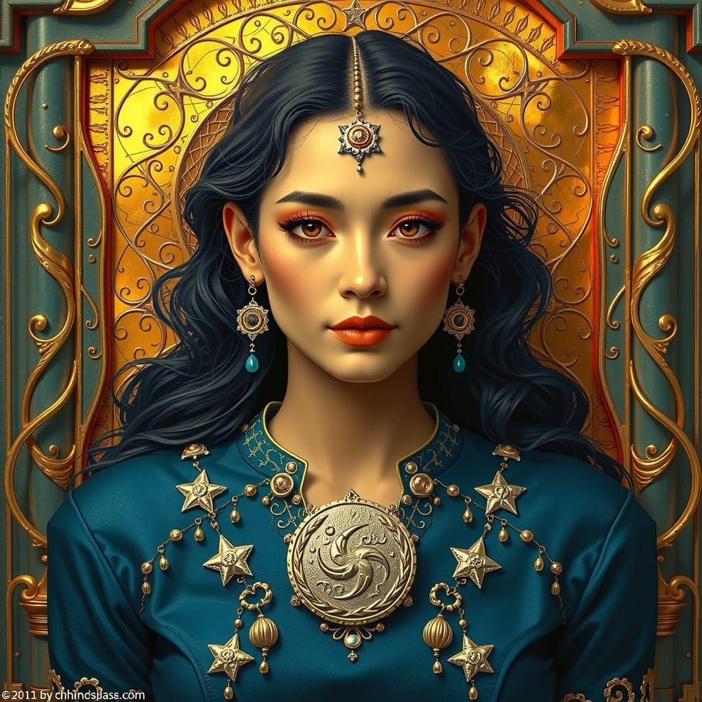 Photorealistic Nautilus Shell Under Starry Night Sky