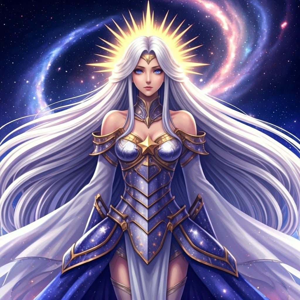 Majestic Galaxy Anime Queen in Regal Splendor