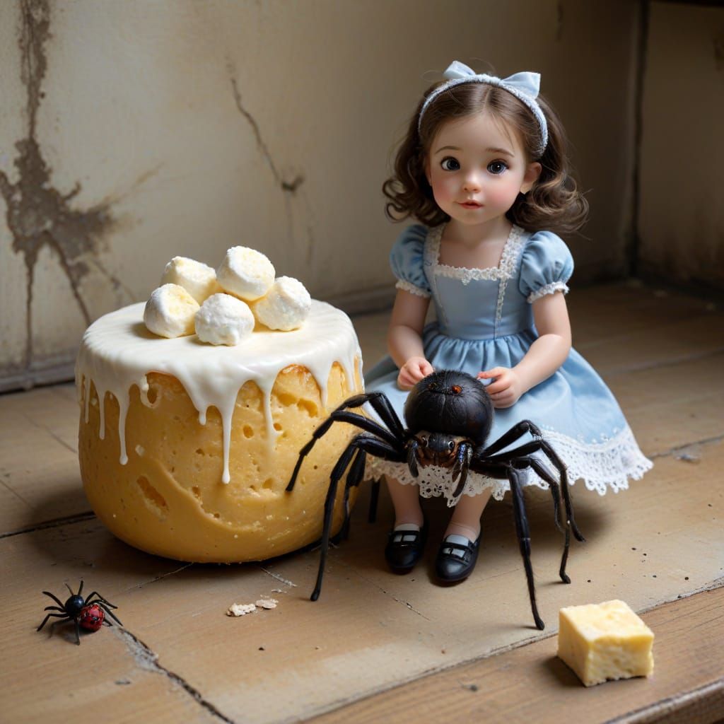 Little Miss Muffet and the Spider
