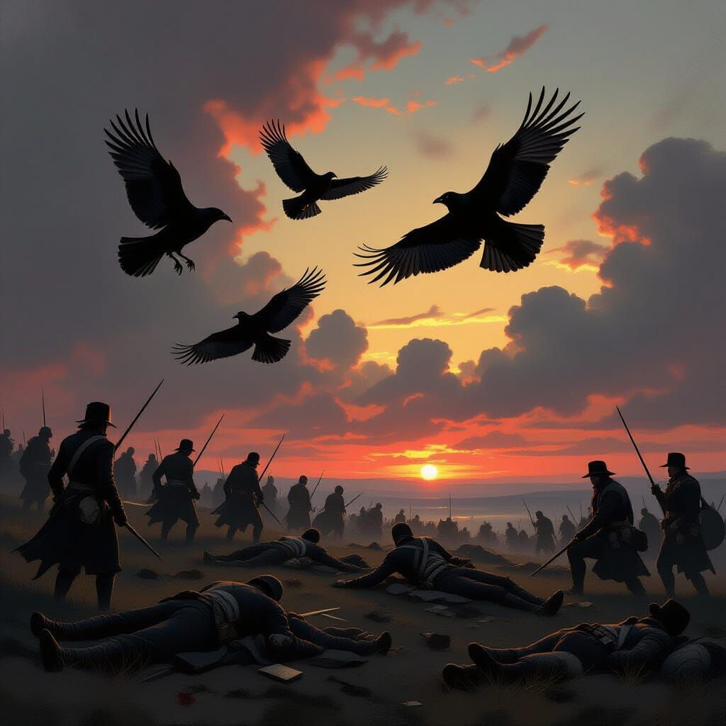 Four Ravens Over 1789 Battlefield
