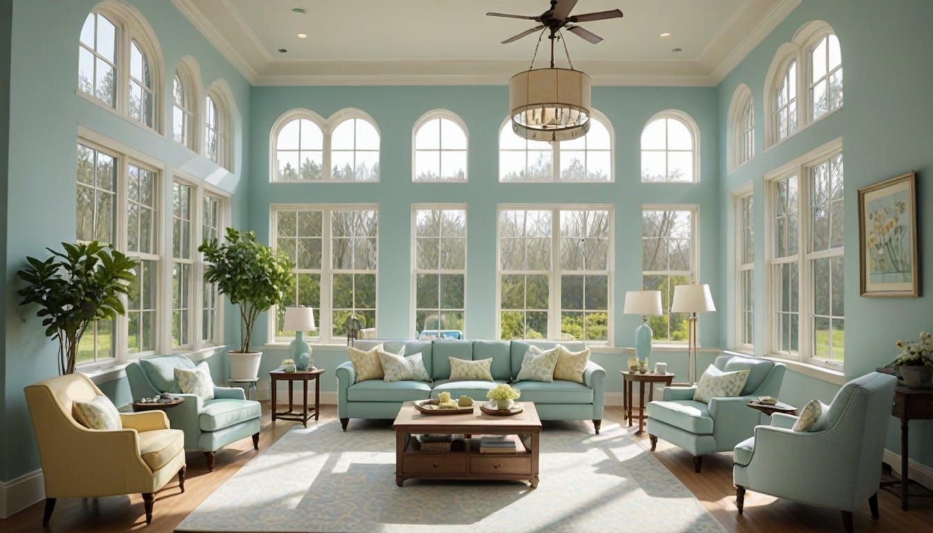 Cozy Hospital Waiting Room in Pastel Hues