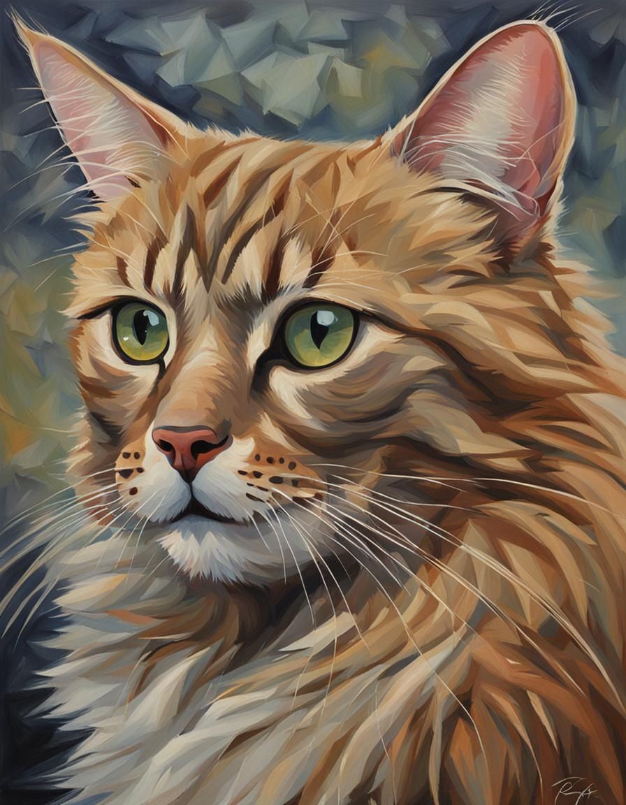 Simple Feline Portrait