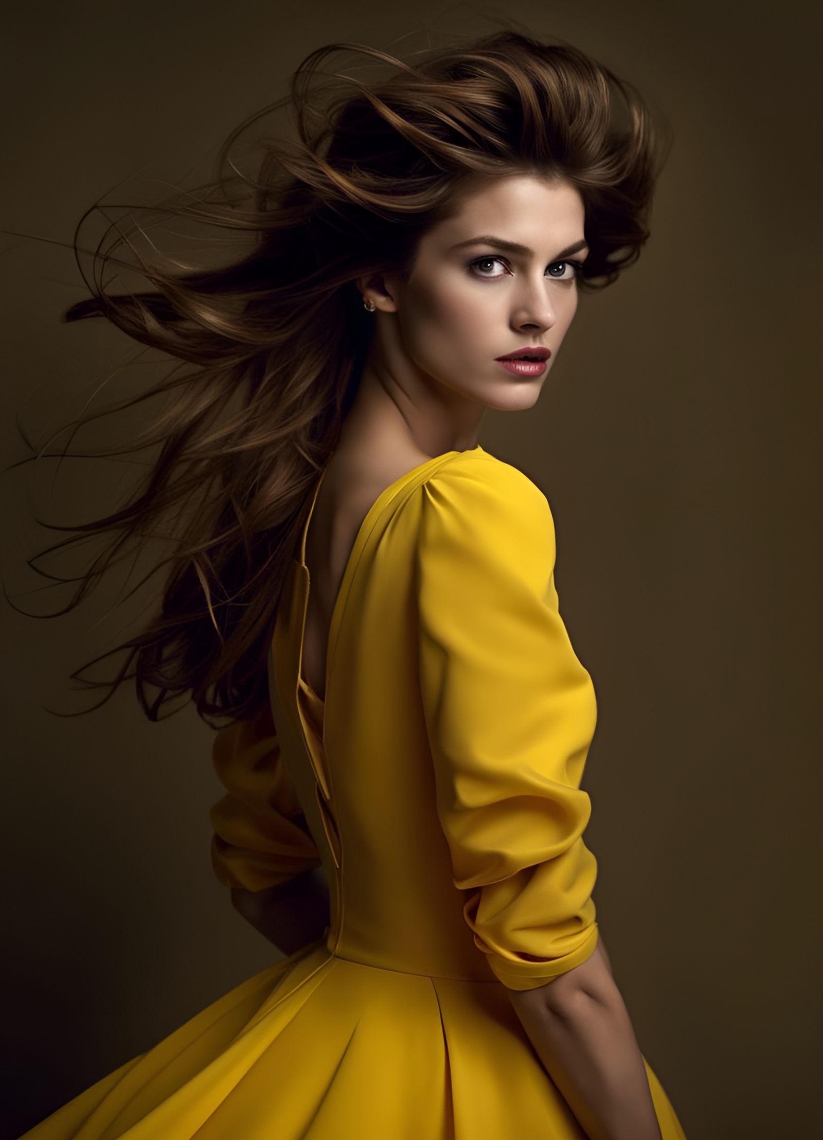 Princess Belle Posing in Patrick Demarchelier Style