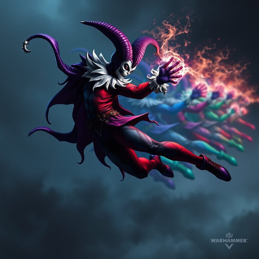 Warhammer 40k Harlequin Solitaire Leaping