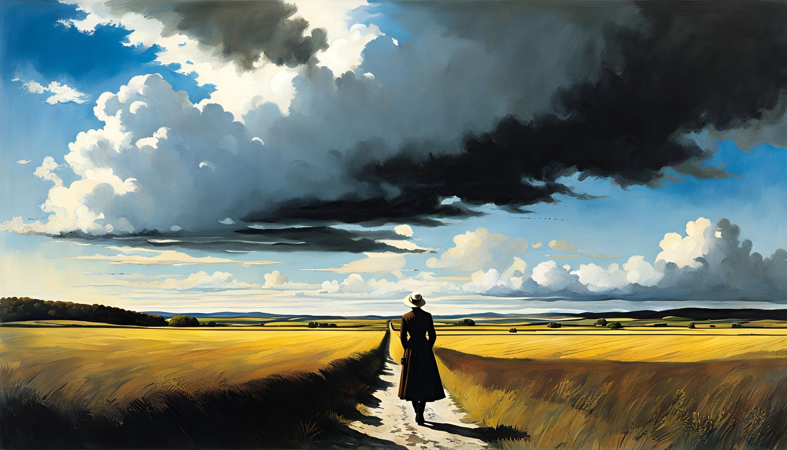 Desolate Landscape Inspired by Wyeth's Christina's World