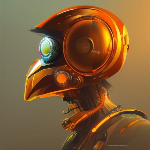 Cyberpunk Giraffe Soldier Portrait in 8K