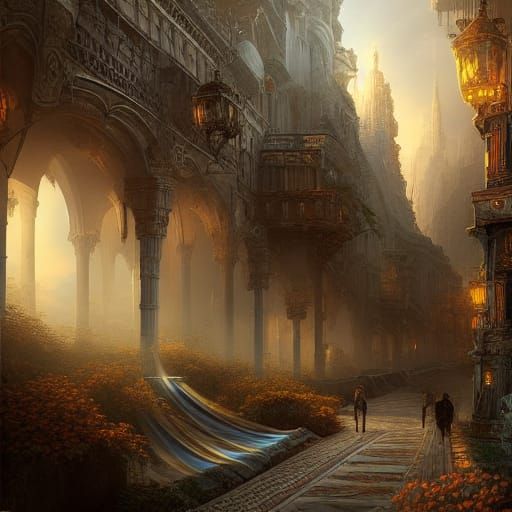 Epic Dramatic Digital Matte Painting Creation