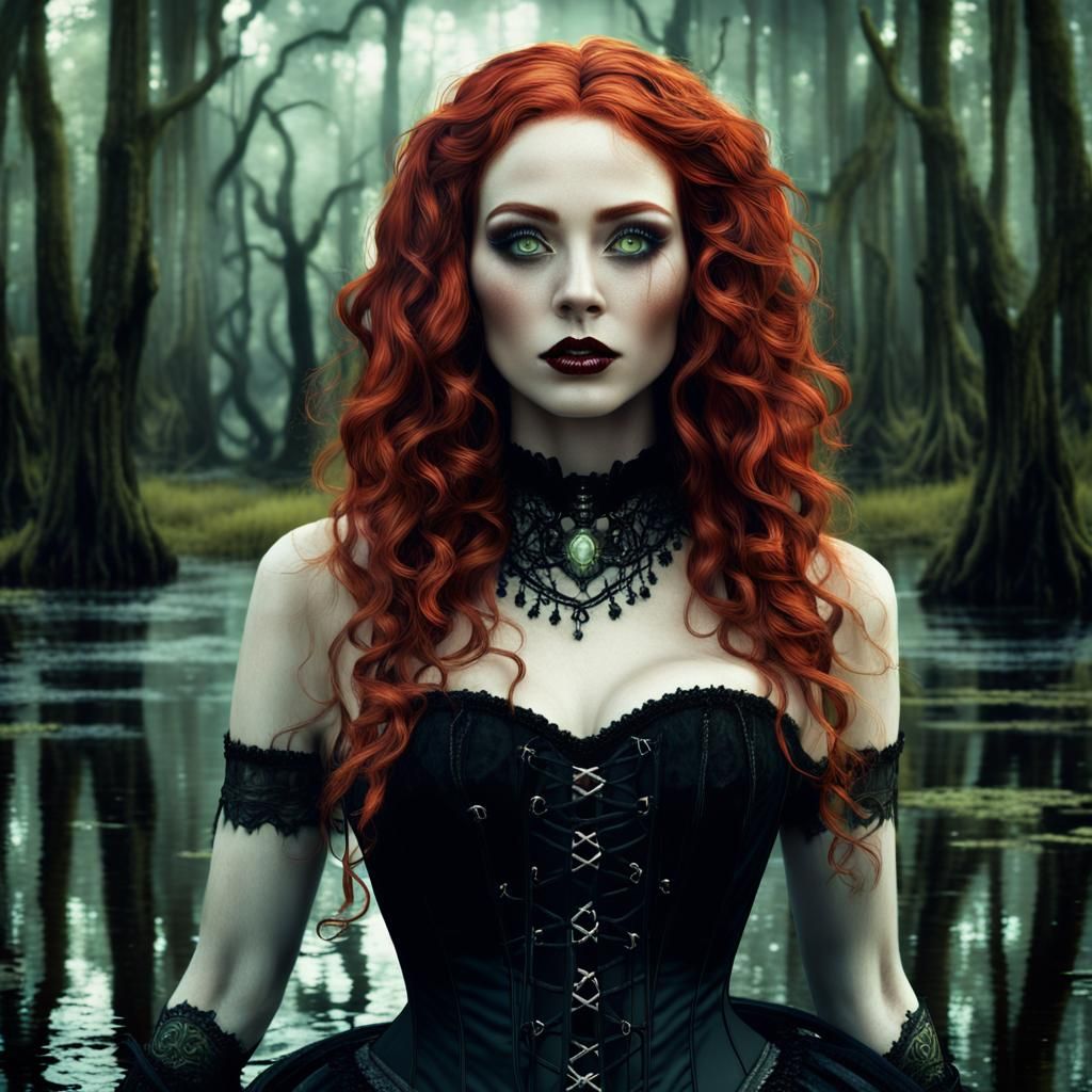 Cajun Bayou Witch Summoning Ghosts in New Orleans