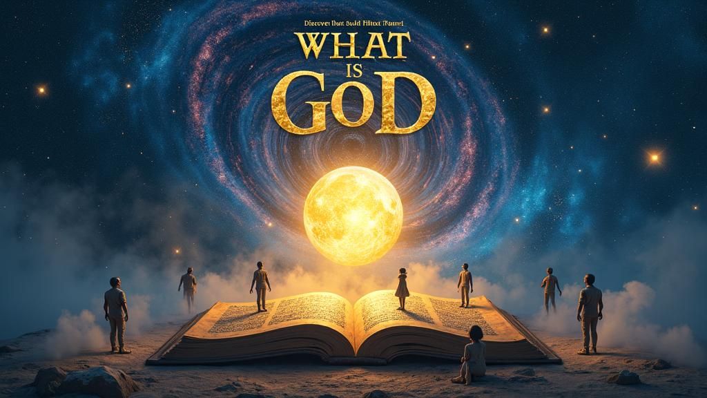 Vibrant Starry Sky with Golden Sphere in Surreal Style