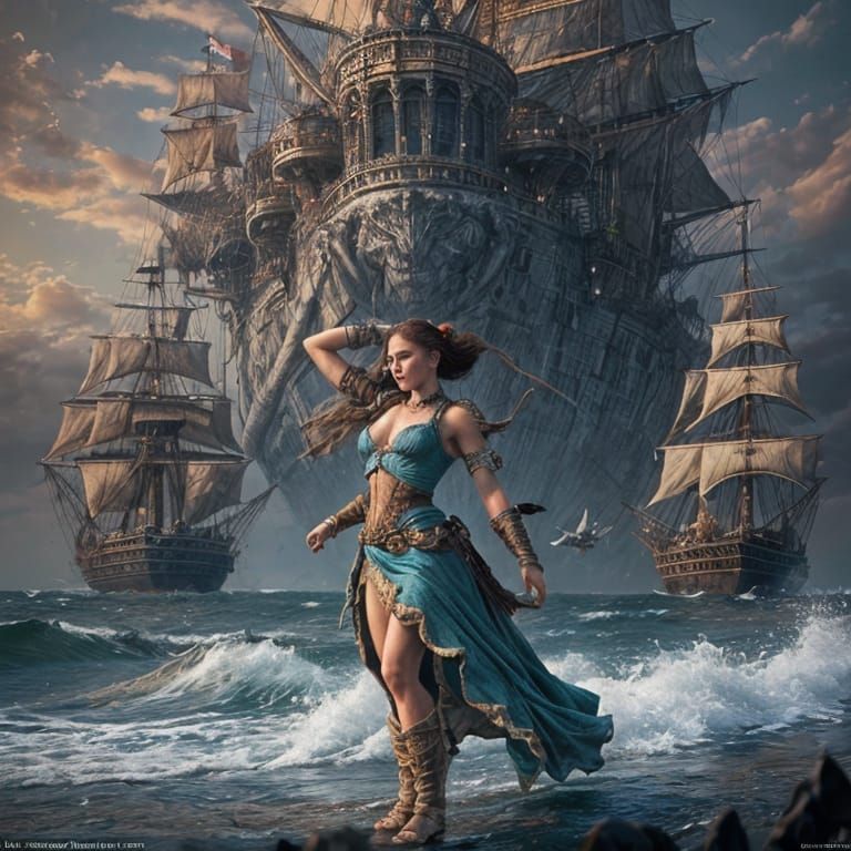 Pirate and Sea Maiden Dance on Deck