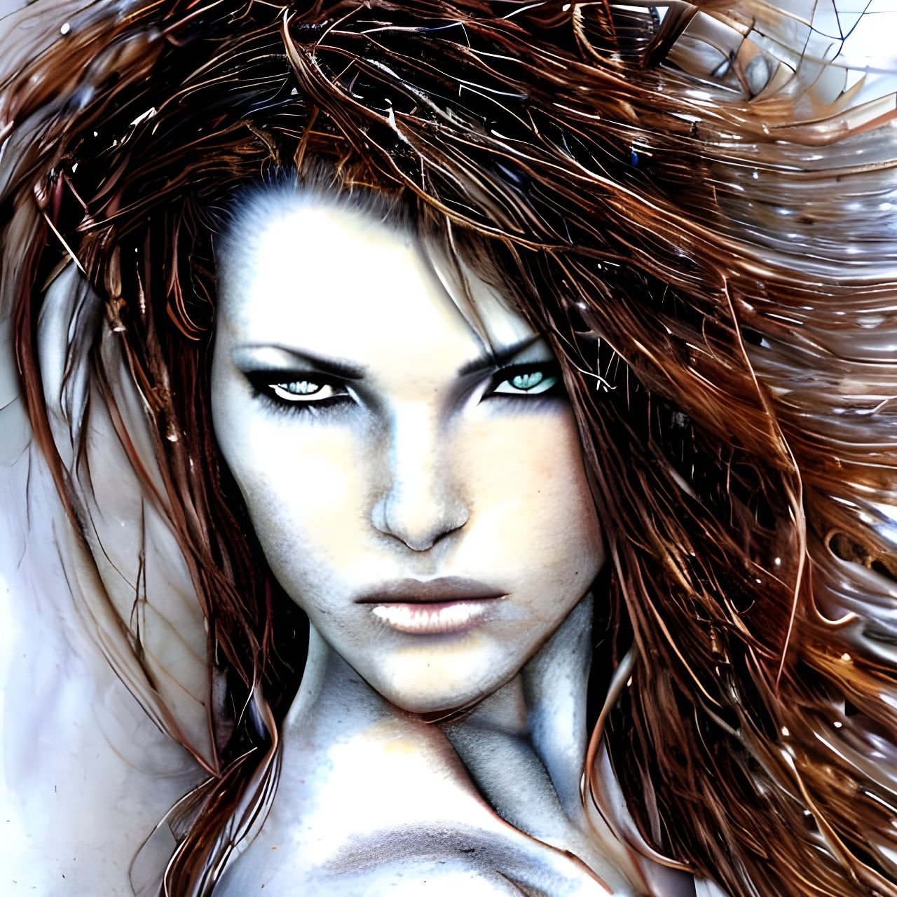 NotNightCafe. Sarah Kerrigan by Luis Royo 2