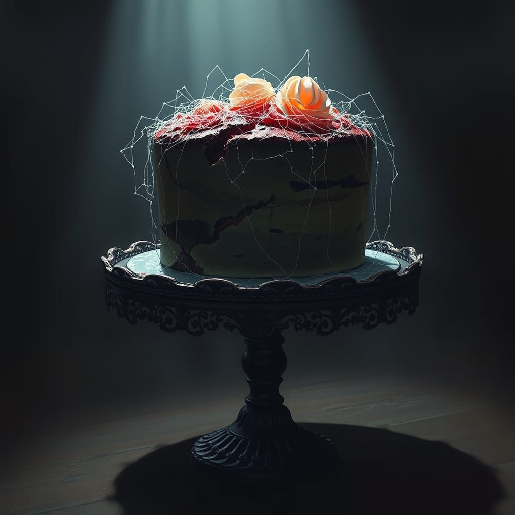 Eerie Cake Stand with Spectral Frosting