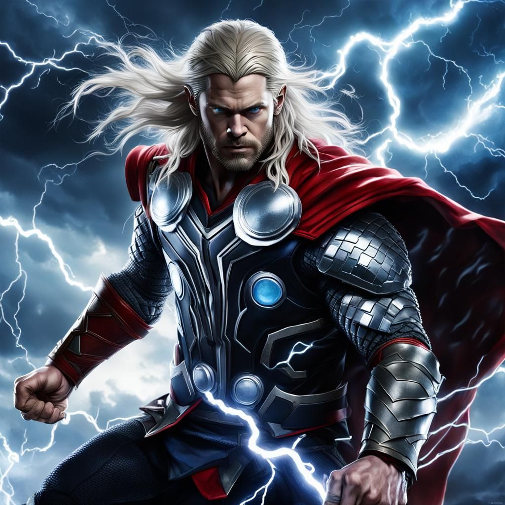 Evil Thor Wields Lightning