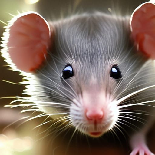 Heavenly Humanoid Rat in Divine Sunshine