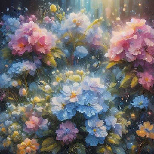 Spring Florals in Hyperrealistic Style