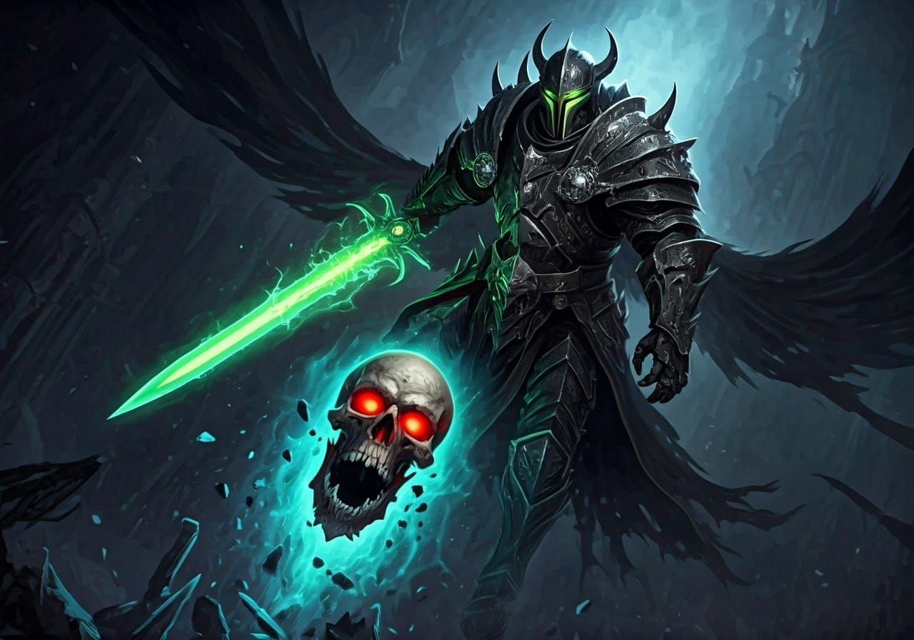 Mordecaï Darkscythe attacking Acererak