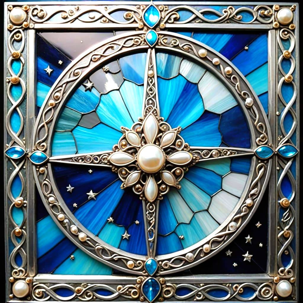 der Kreis mit dem Kreuz ist das Symbol für Mutter Erde - Per...