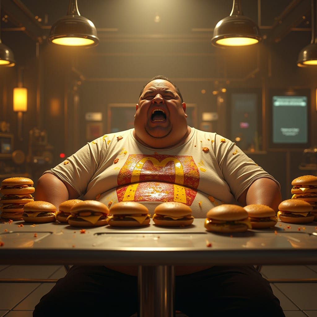 Epic Big Mac Feast in Futuristic Haven
