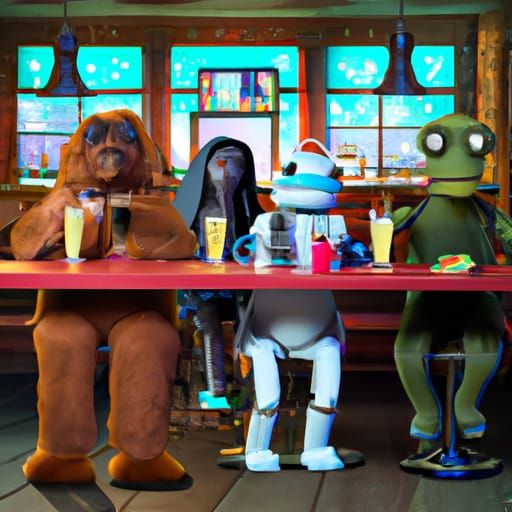 Bob's Burgers Muppets at Star Wars Cantina