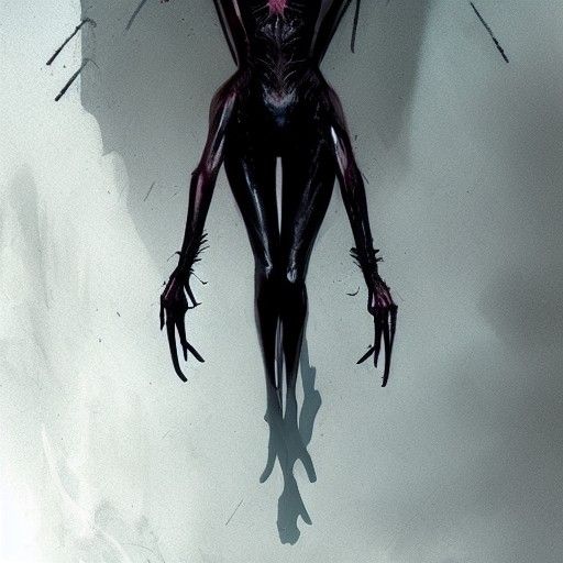 Sinister Spider Girl in a Dark Style
