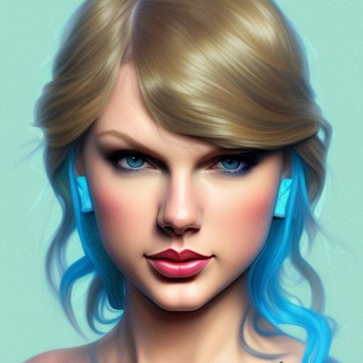 Taylor Swift Portrait in Art Nouveau Style