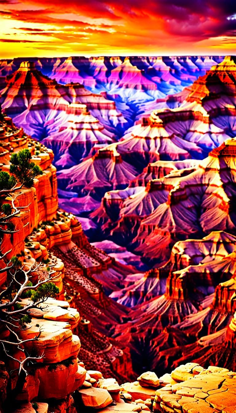 Grand Canyon at Breathtaking Sunset