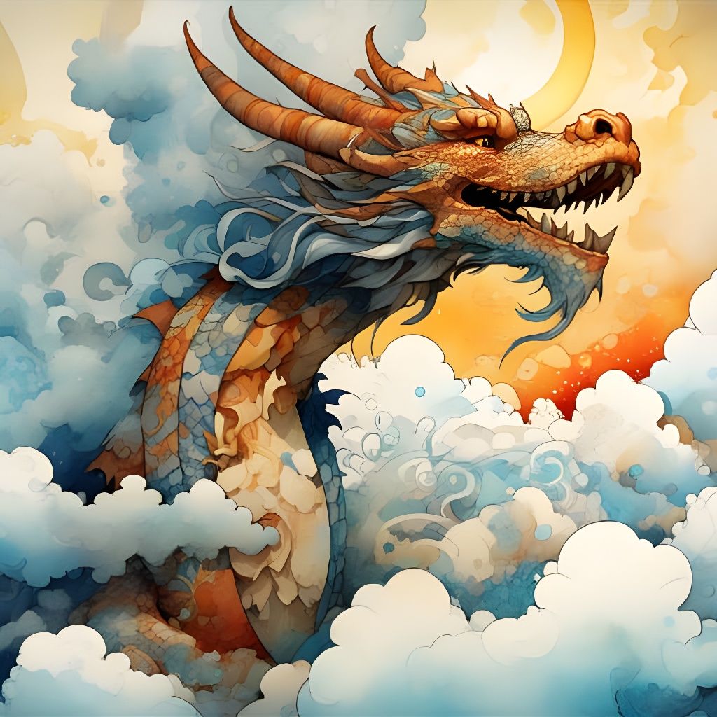 AI Generated Clouds in Painterly Style