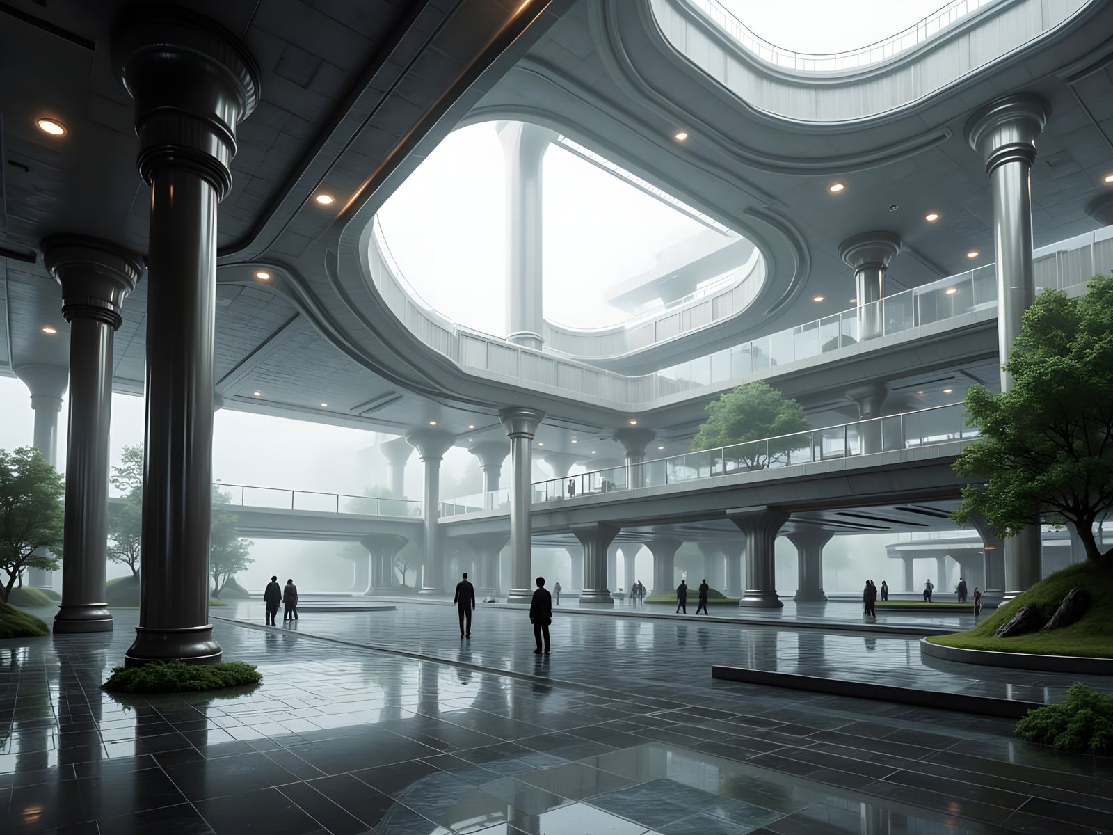 Modernist and Futuristic Architecture Invites Exploration