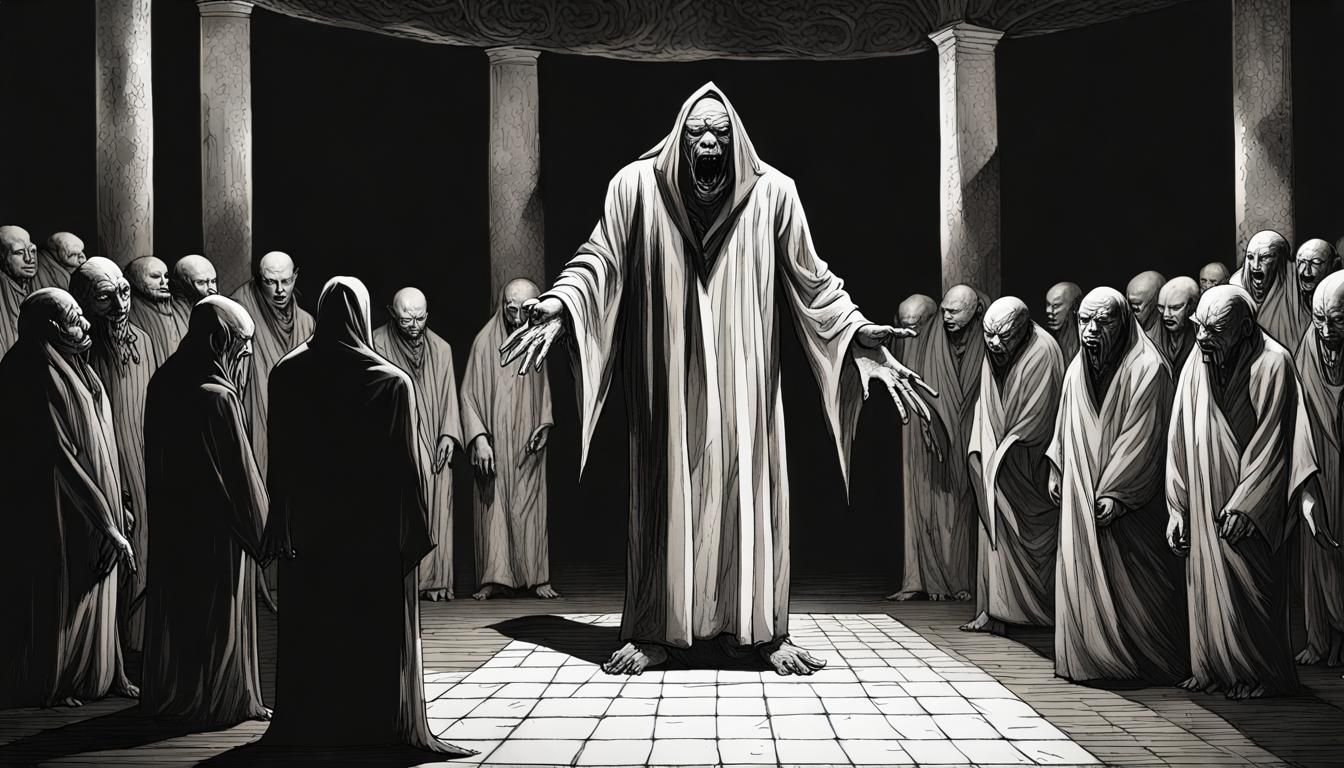 Monstrous False Preachers in Ominous Setting