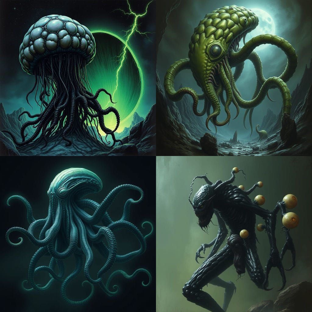 Eldritch Alien Symbiote in Otherworldly Skinwalker Form