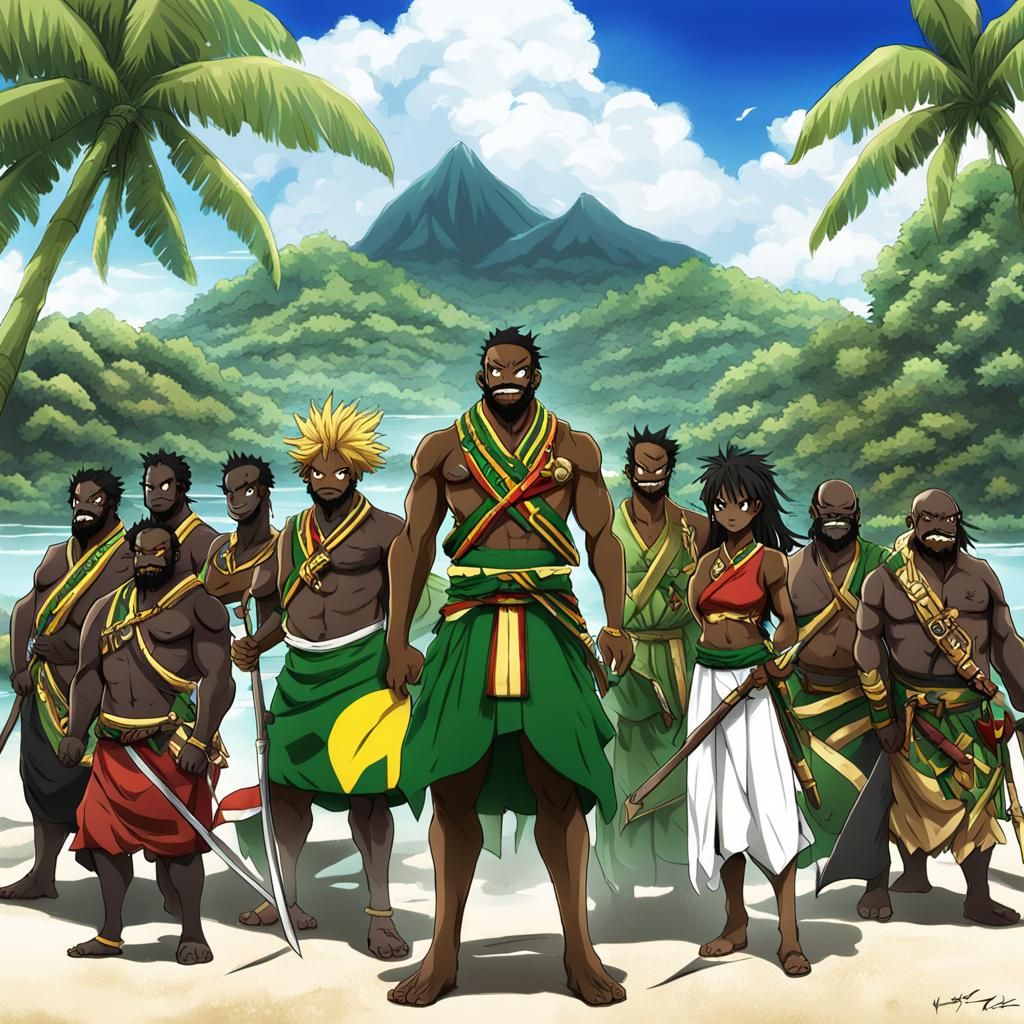 Vanuatu Personified as Anime Character