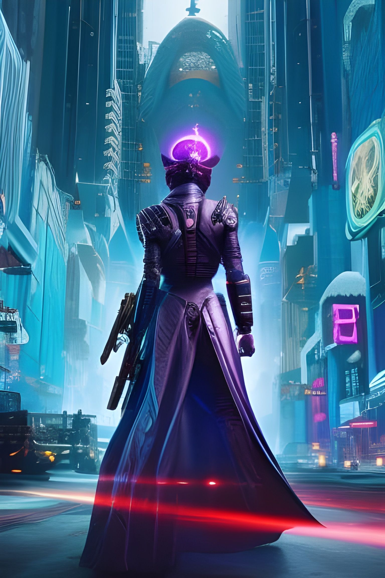 Cyberpunk hero