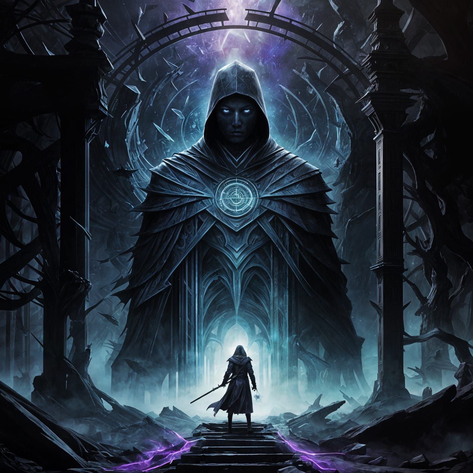 Modern Mythic Cosmic Void Landscape