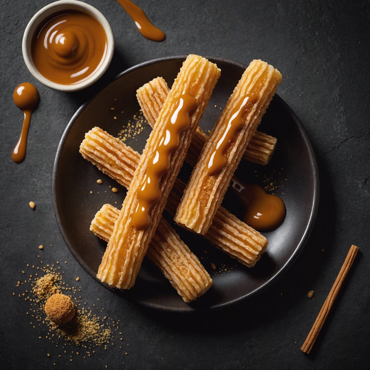 Dulce de Leche Churro: Food Photography