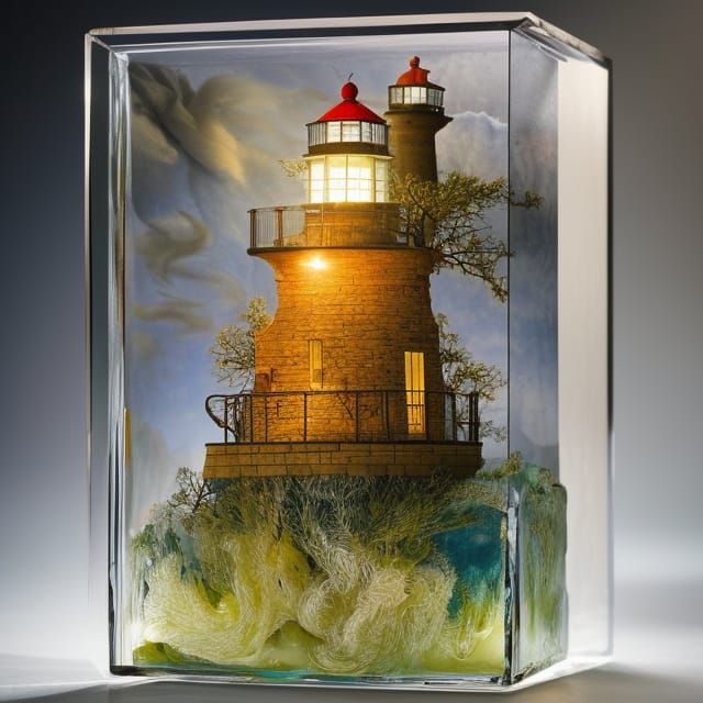 lighthouse paperweight