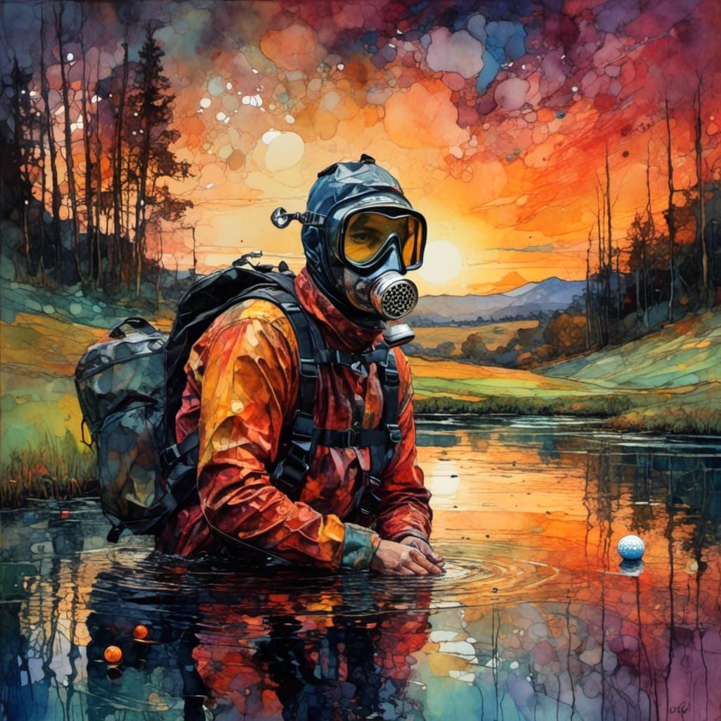 Unconventional job - Golf Ball Diver