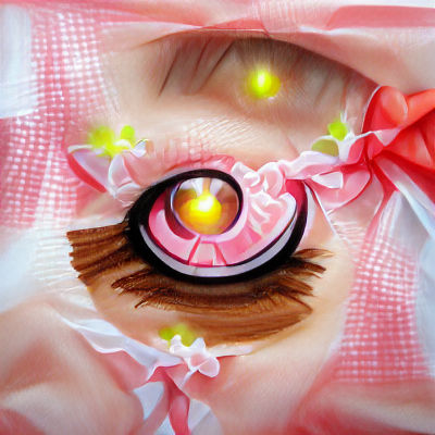 Anime Magical Girl Portrait with Beautiful Eyes