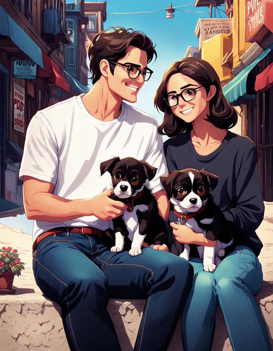 Victoria & John: Comic Art Movie Poster