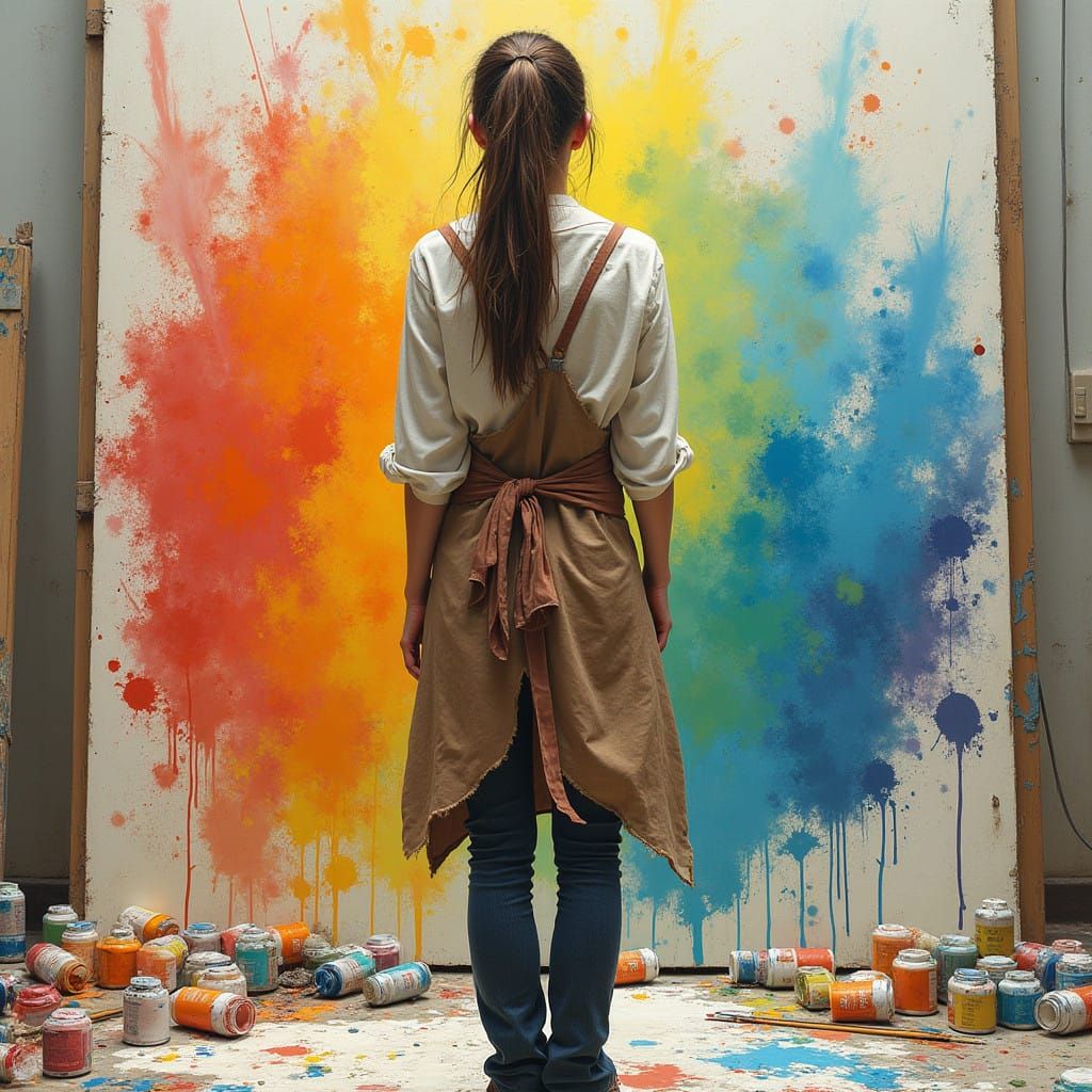 A Creative Visionary Lost in Artistic Expression