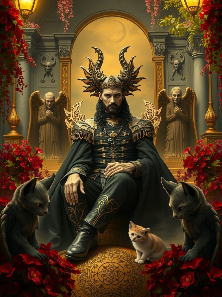 Morpheus in Lavish Gothic Garden