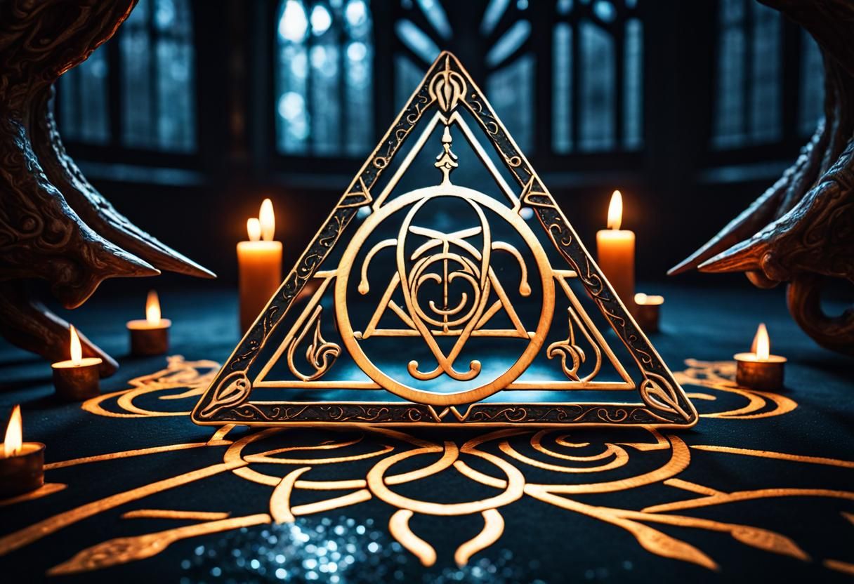 symbol, sigil, protection, put the poker in the fire, mystical romany charm, 8k resolution, Epic cinematic brilliant stu...