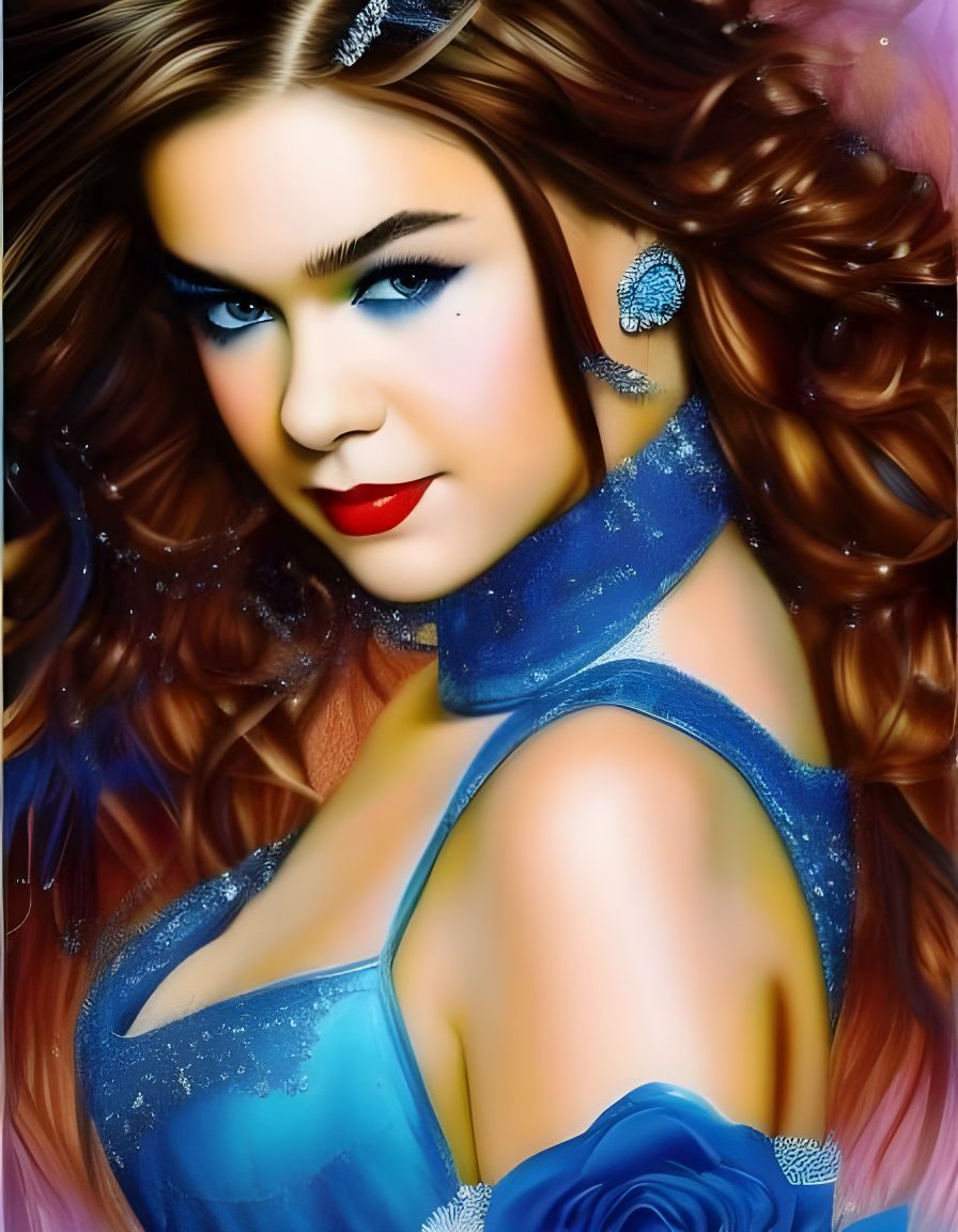 Ethereal Portrait of a Person with Blended Features