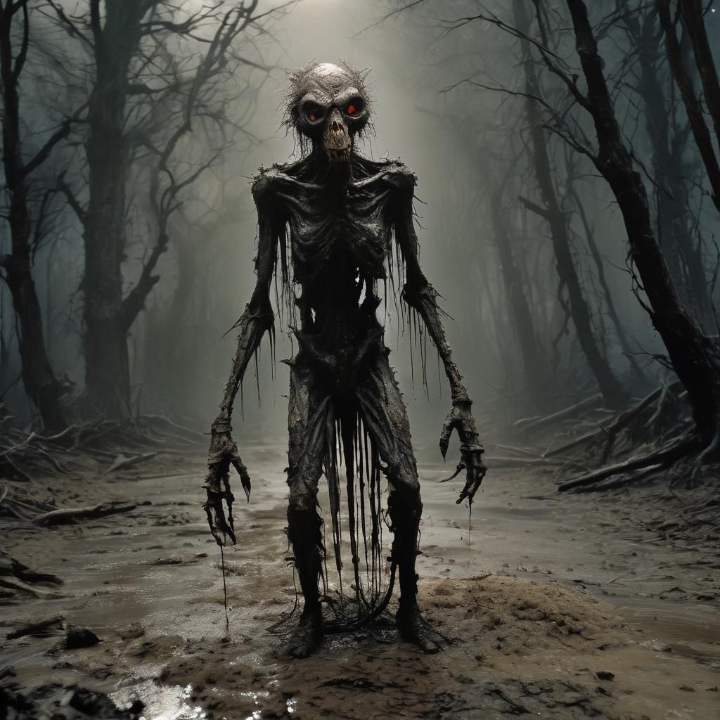 Haggard Old Fool in Dark Cinematic Style