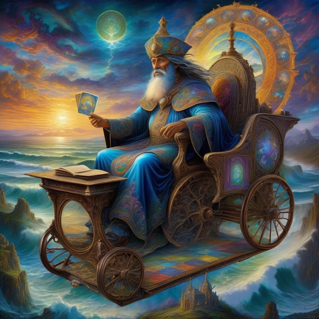 Fortune Teller Amazed by The Chariot Tarot Card