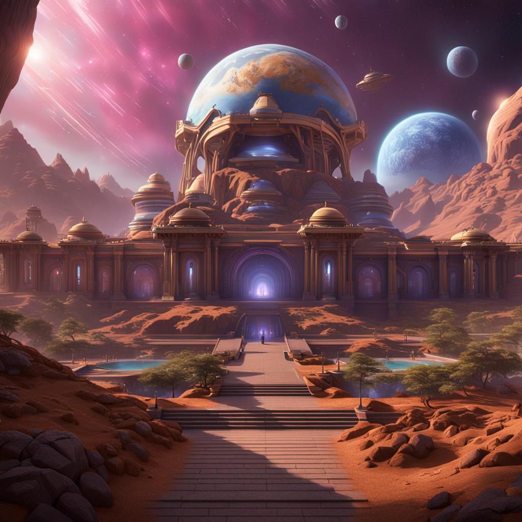 The Galactic Federation: Detailed Fantasy Concept Art
