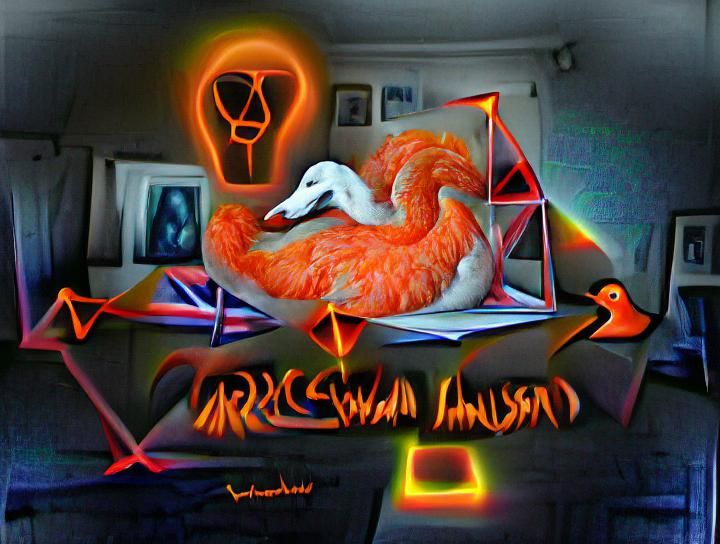 Neon Swan Illuminates Dimensions, Ornithological Style
