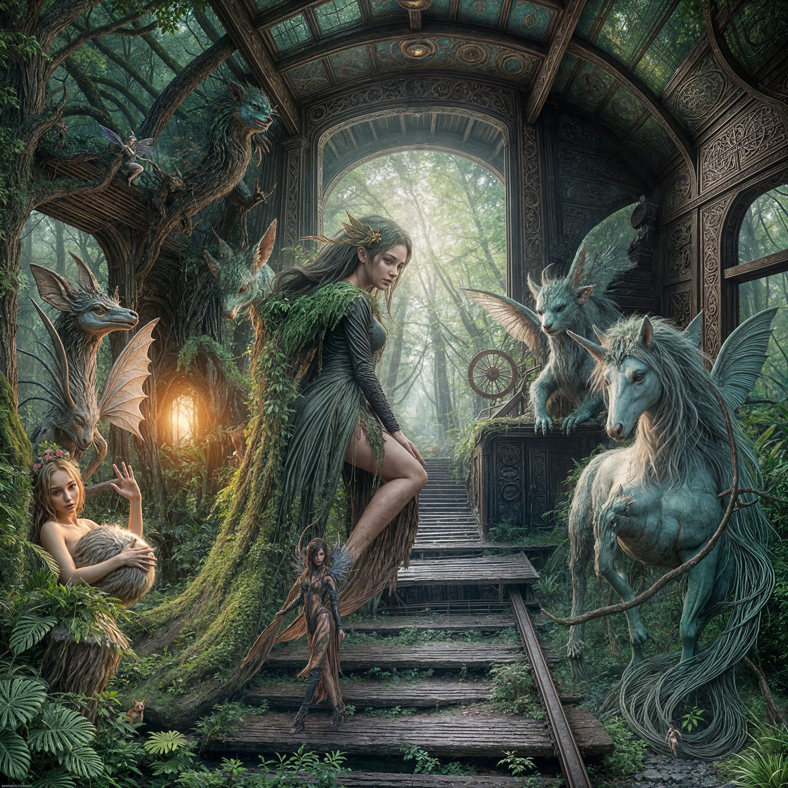 Woodland Nymphs Embark on Fantastical 3D Journey