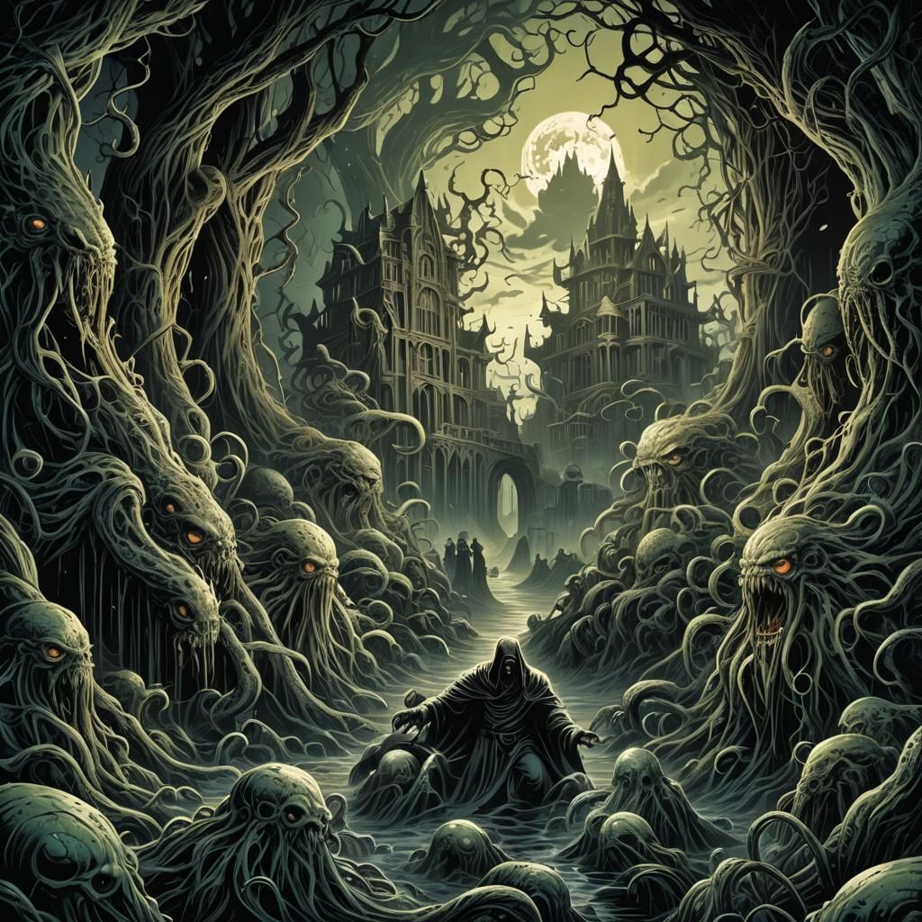 Lovecraftian Realm of Dark Magic: Comic Book Art